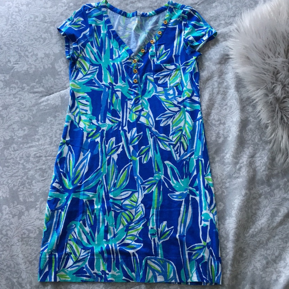 Lilly Pulitzer dress blue crush bamboo